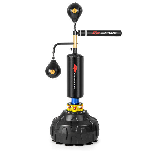 Boxing Speed Trainer Freestanding Fillable 360? Spinning Bar Adjustable Height