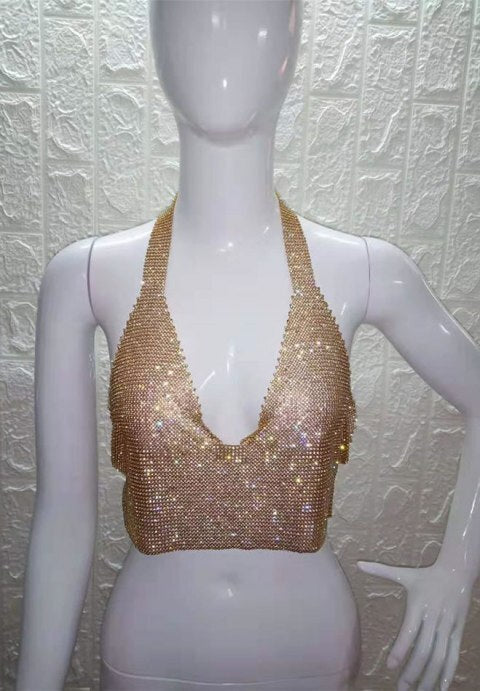 Rhinestone Radiance Crop Top