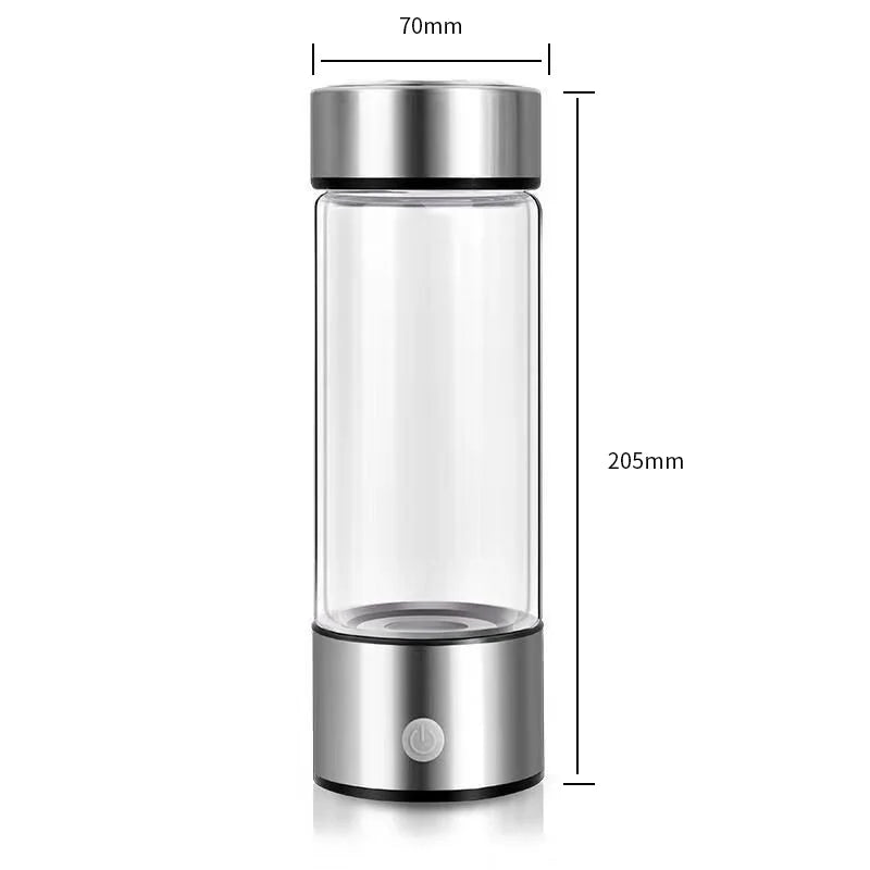 420ml Hydrogen-Rich Water Bottle – Portable Electric Hydrogen Generator with Titanium Filter | Antioxidant Ionizer for Health & Wellness