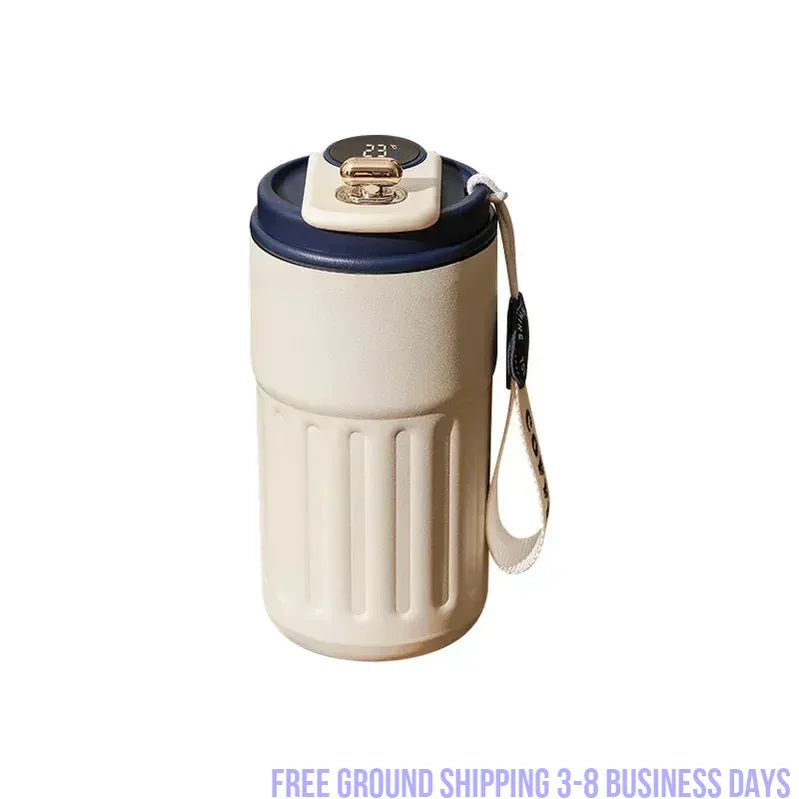 Smart Display Temperature 450mls Stainless Steel Vacuum Cup.