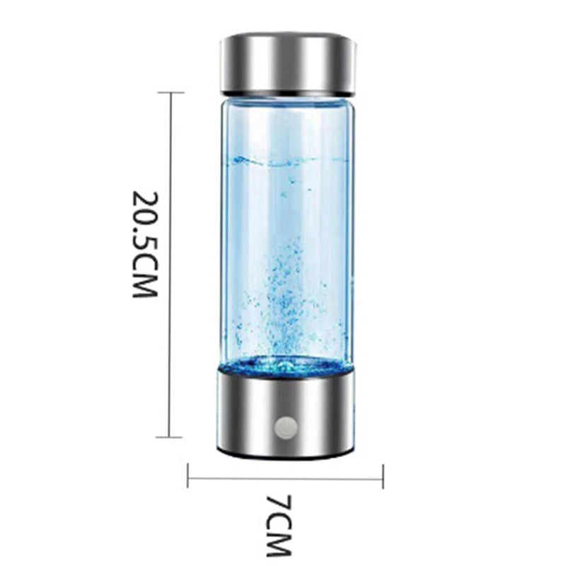 420ml Hydrogen-Rich Water Bottle – Portable Electric Hydrogen Generator with Titanium Filter | Antioxidant Ionizer for Health & Wellness