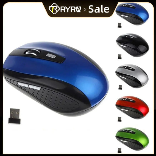 2.4GHz Wireless Mouse Adjustable DPI Mouse 6 Buttons Optical Gaming Mouse Gamer Wireless Mice with USB Receiver for PC
