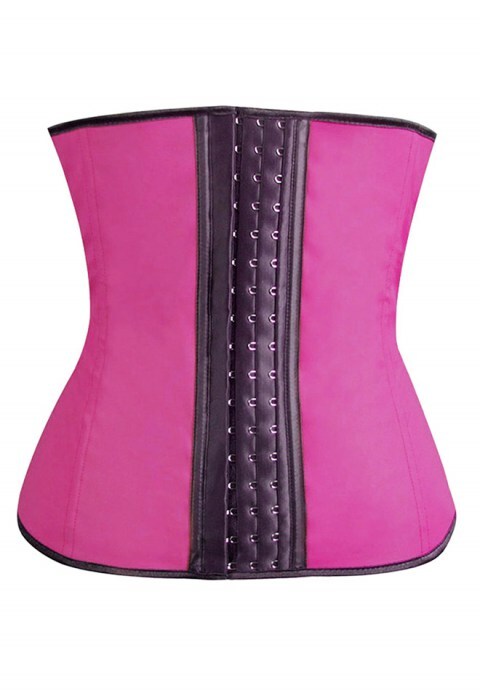 Women Latex Rubber Bustier Waist Trainer Cincher Underbust Corset