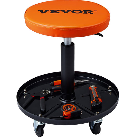 VEVOR Adjustable Mechanics Rolling Creeper Seat Stool Tool Tray for Shop Garage - Luminous Bear Shop
