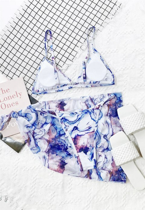 Beach Dreamer 3 Piece Bikini and Cover Up Set
