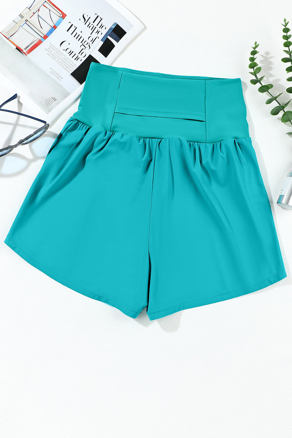 Functional Pocketed High Waist Swim Shorts - Luminous Bear Shop