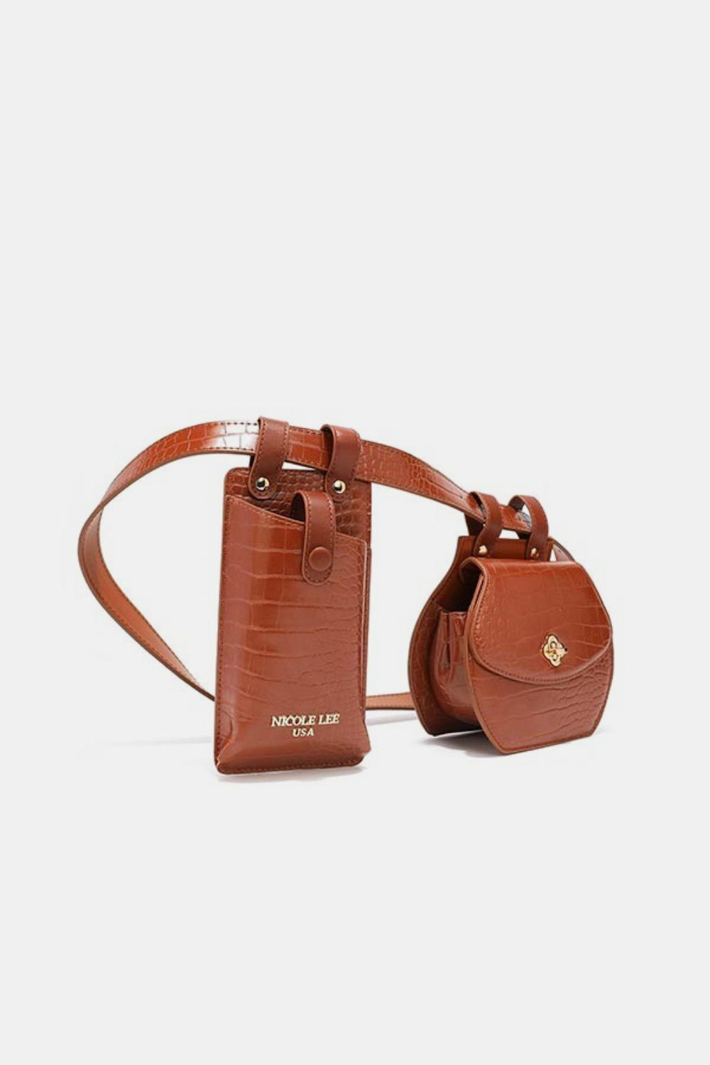 2 Piece Texture Belt Bag - Luminous Bear Shop