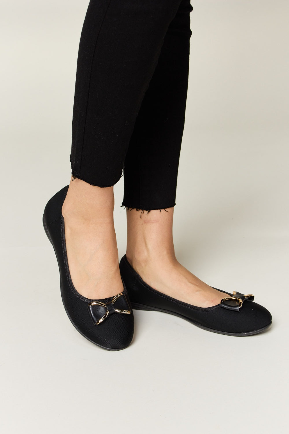 Forever Link Metal Buckle Flat Loafers - Luminous Bear Shop