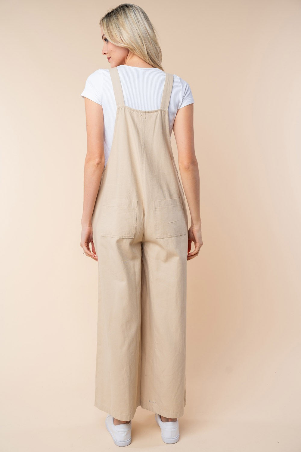 White Birch Sleeveless Wide Leg Jumpsuit - Luminous Bear Shop