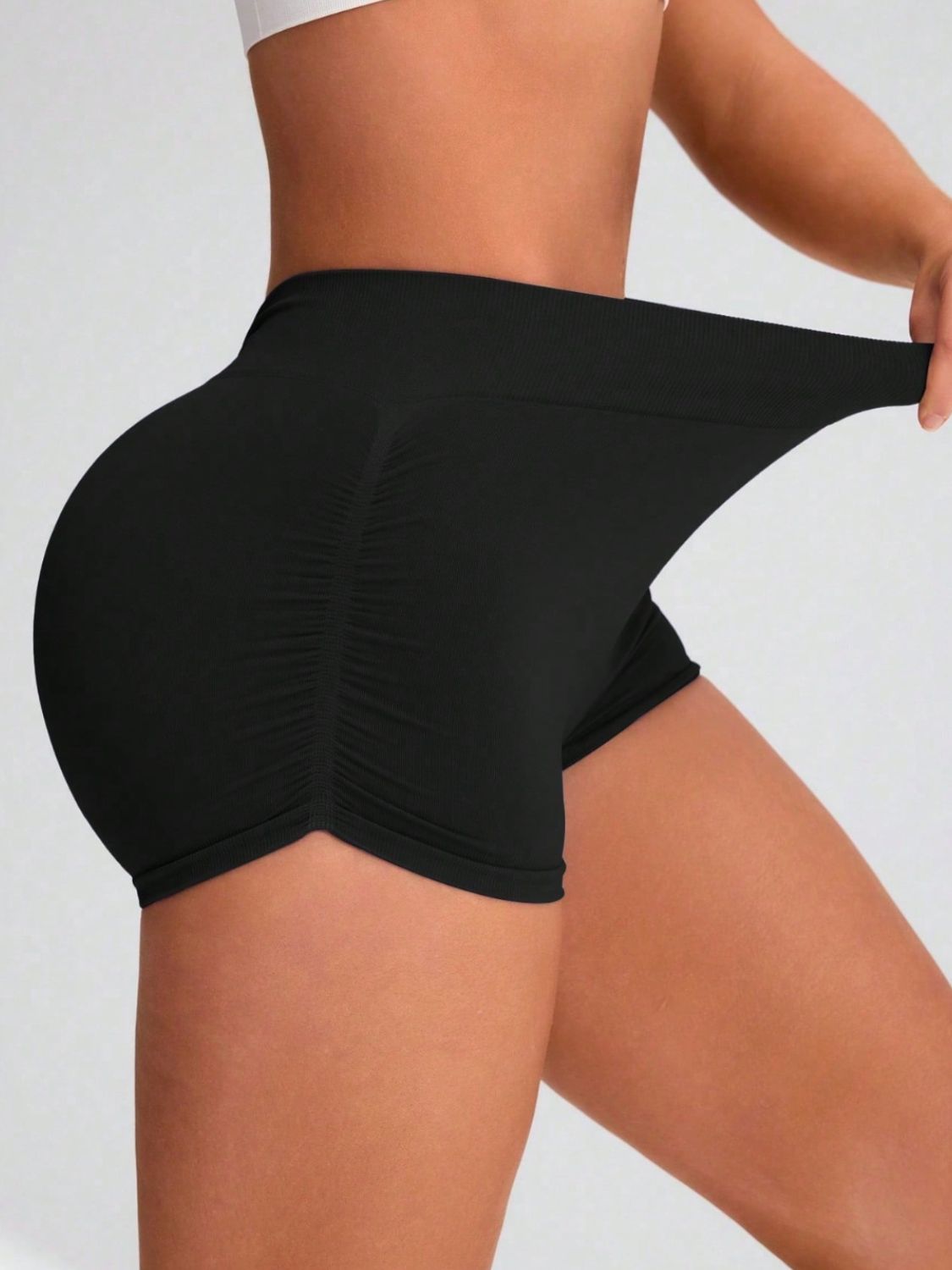 High-Waisted Elastic Push-Up Lifting Yoga Shorts