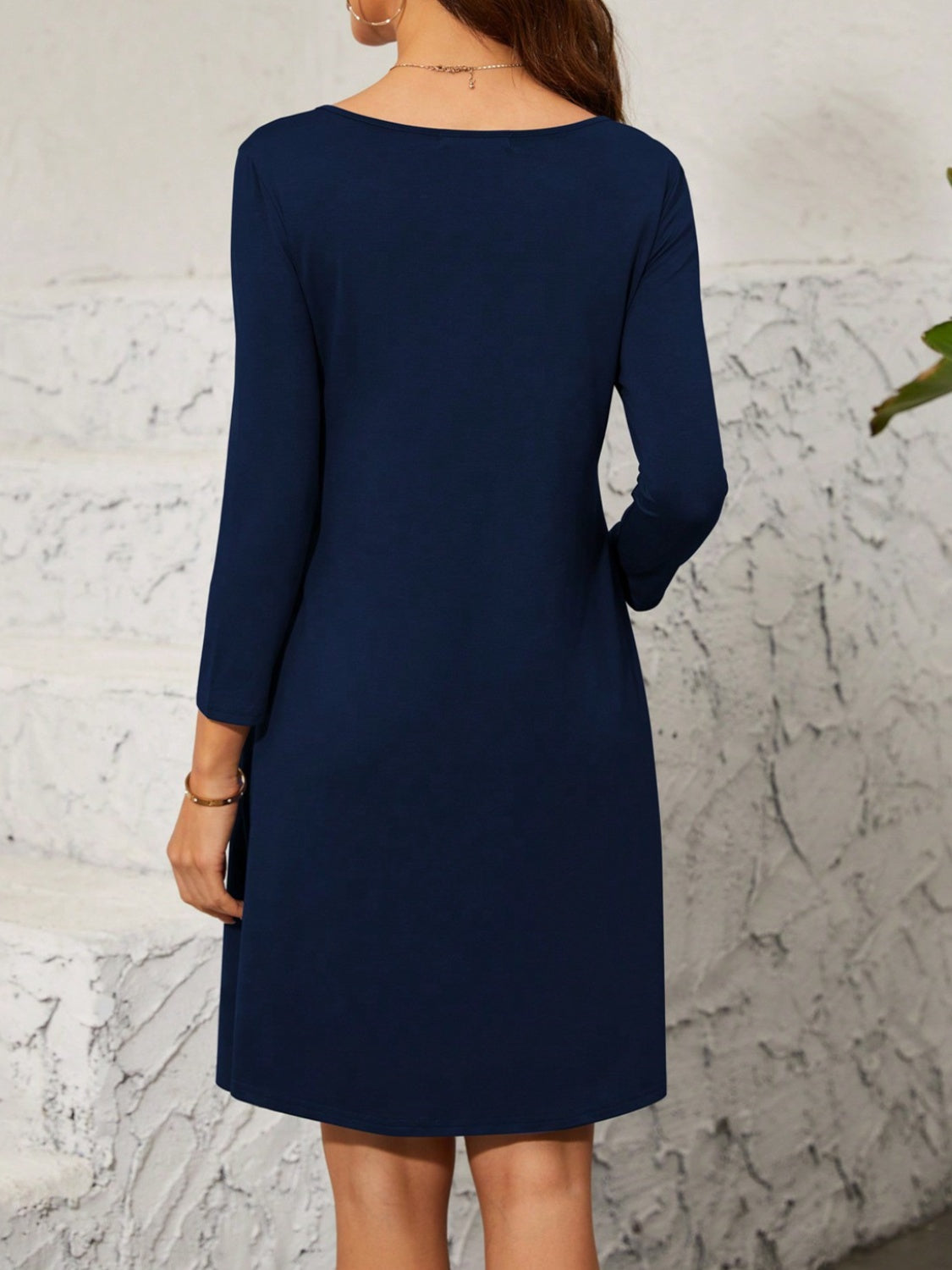 Quarter Zip Long Sleeve Dress - Luminous Bear Shop