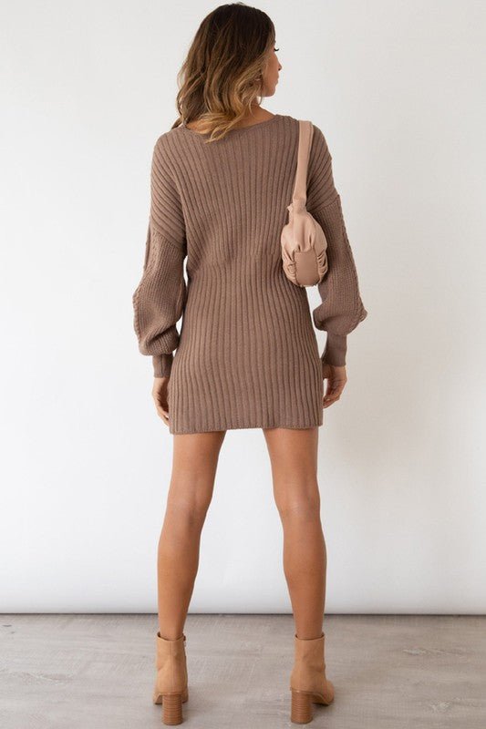 SEXY SWEATERS FASHION DRESS - Luminous Bear