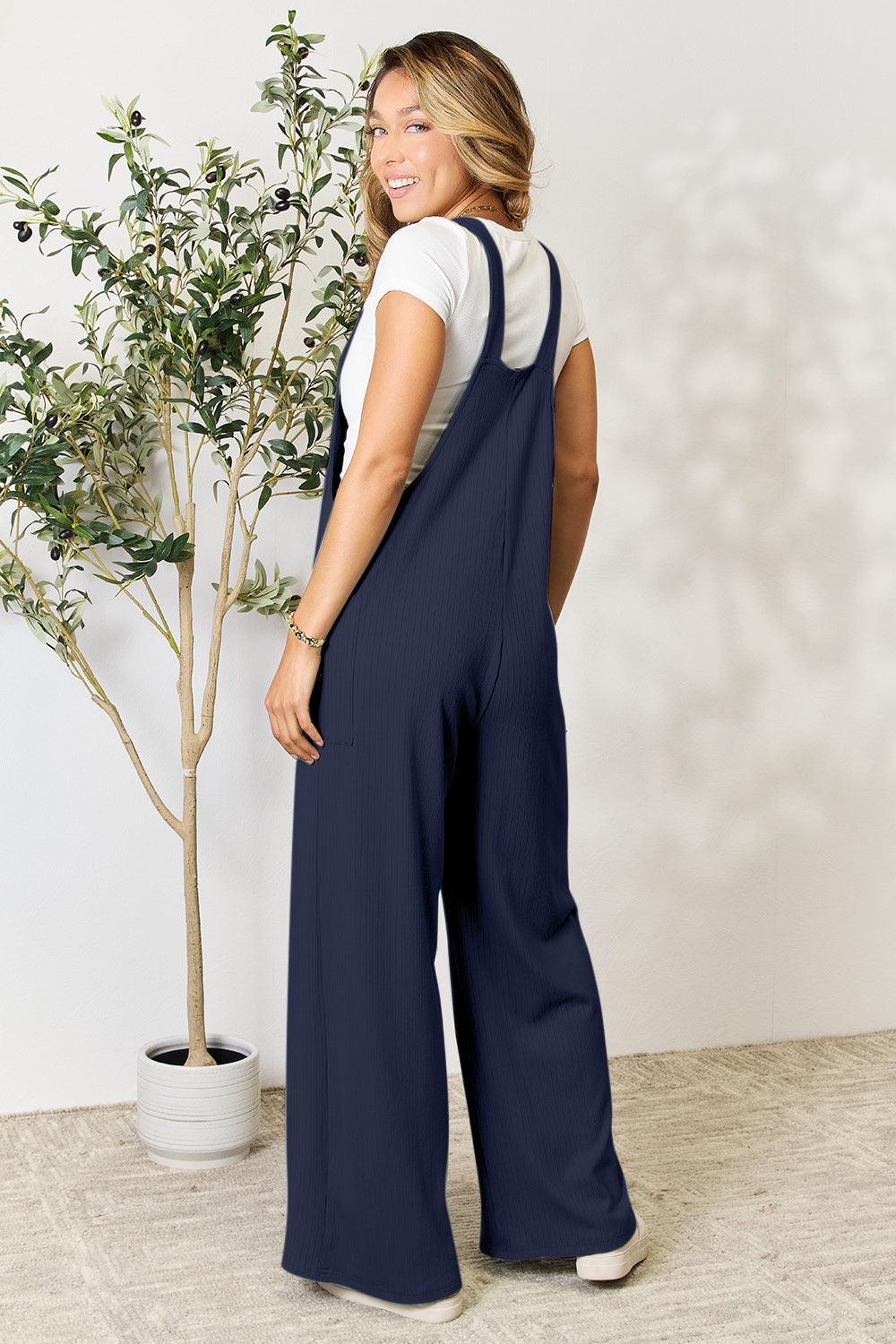 Wide Strap Overall with Pockets - Luminous Bear Shop