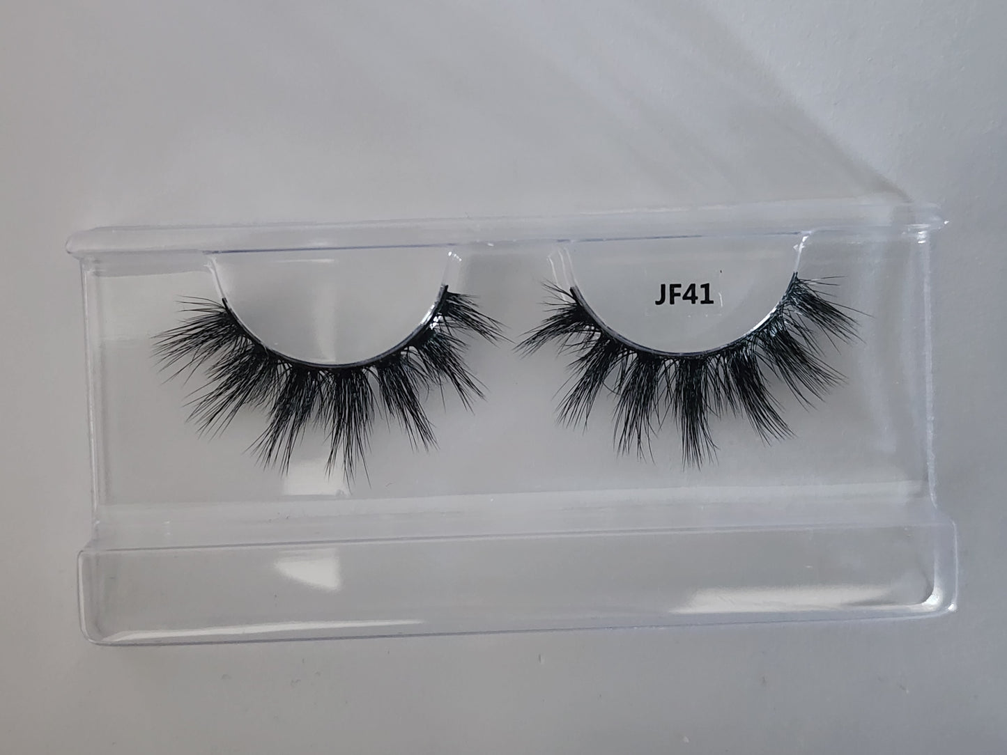 Fake Mink Eye Lash with Custom Eyelash Box 3D  Fluffy Mink Eyelash Full Strip Eye Lashes with applicator