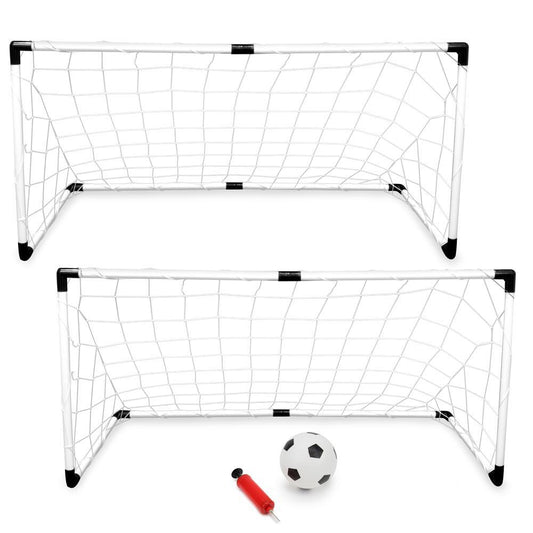 Youth Soccer Goals (2-pack) - Includes Soccer Ball and Pump