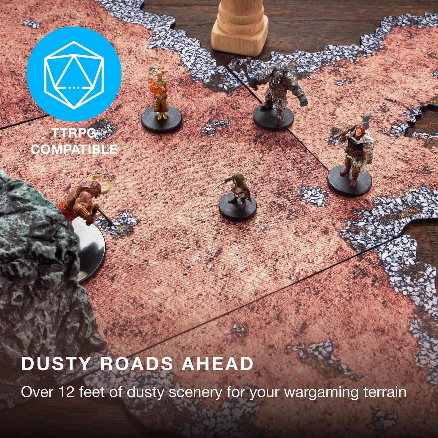 Dirt Paths Neoprene Wargaming Terrain Pack with Carry Case