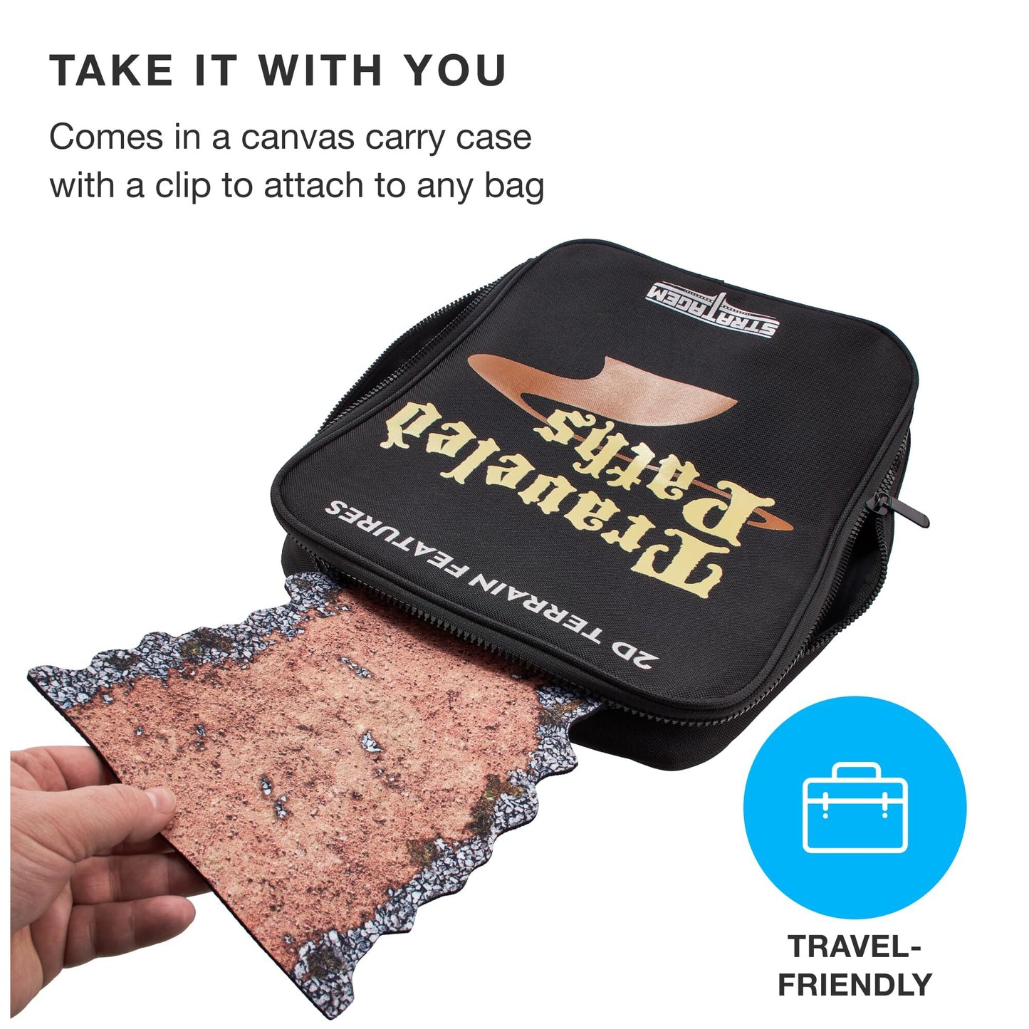 Dirt Paths Neoprene Wargaming Terrain Pack with Carry Case