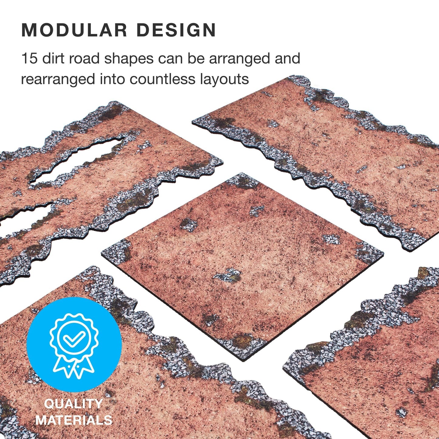 Dirt Paths Neoprene Wargaming Terrain Pack with Carry Case