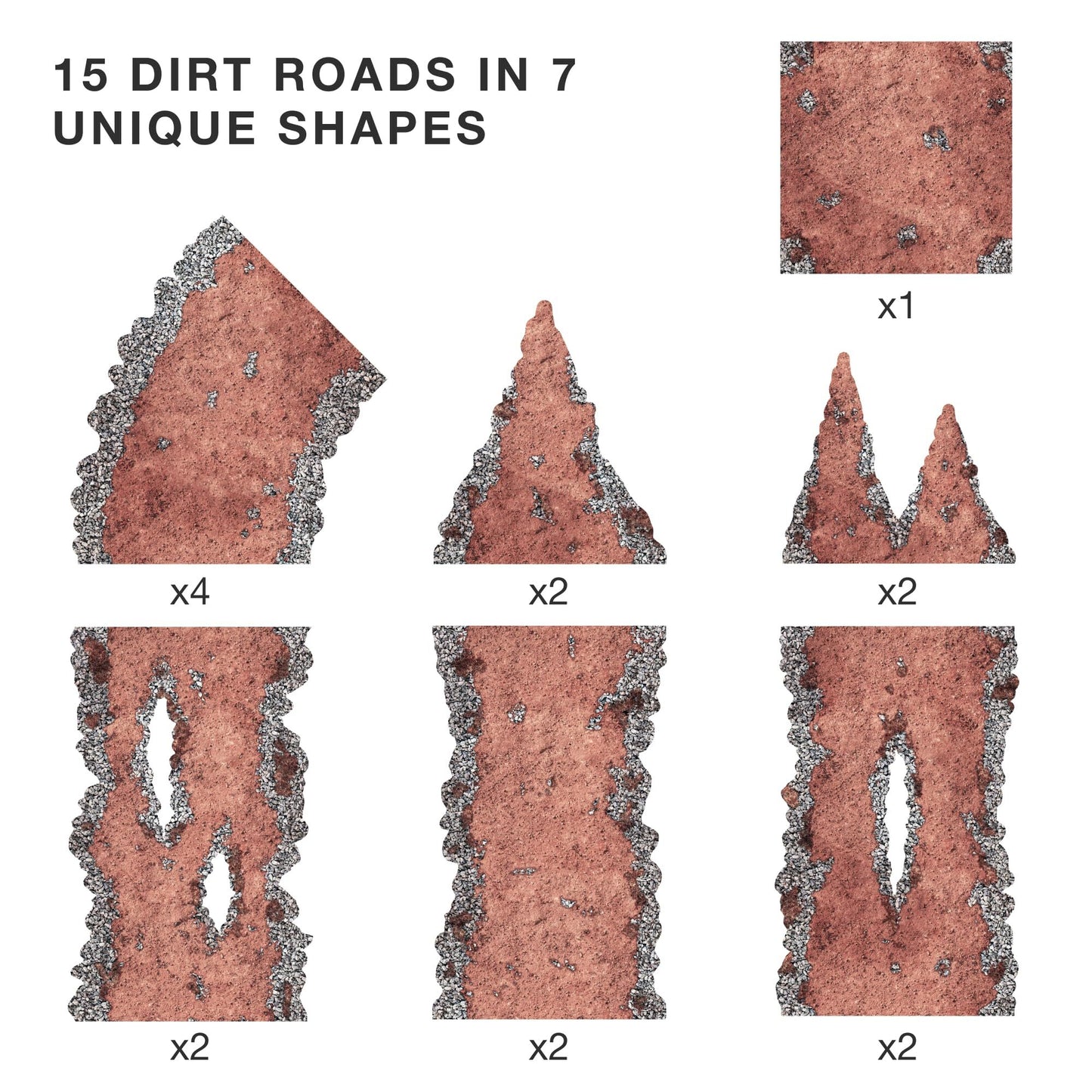 Dirt Paths Neoprene Wargaming Terrain Pack with Carry Case