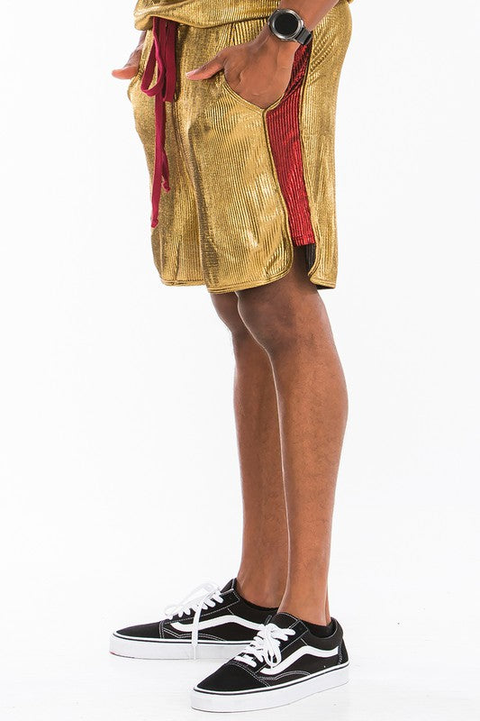 METALLIC FLICK SHORTS - Luminous Bear Shop