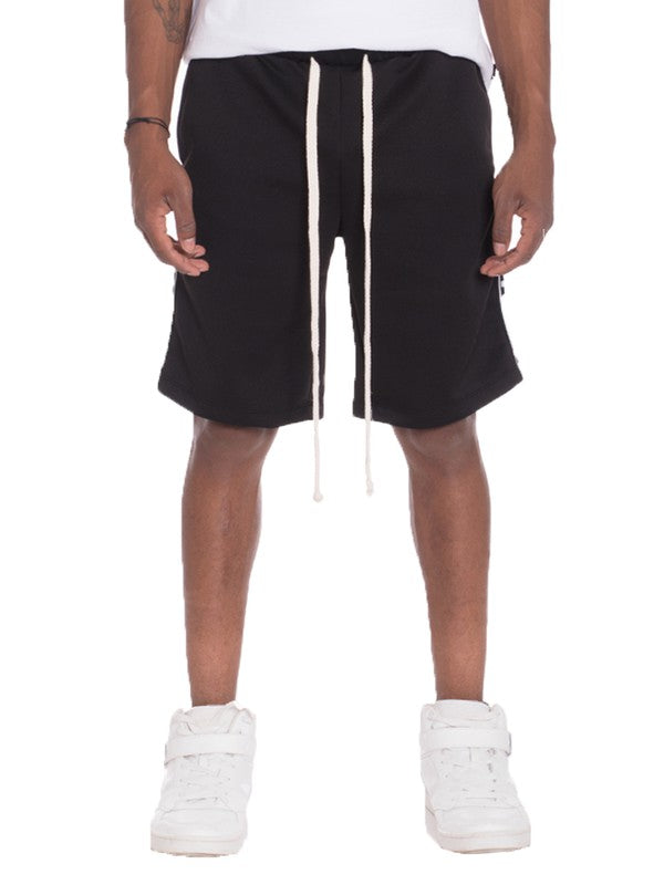 Weiv Mens Checkered Stripe Track Shorts - Luminous Bear Shop