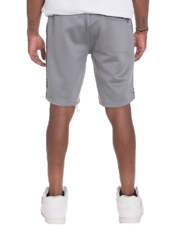Weiv Mens Checkered Stripe Track Shorts - Luminous Bear Shop