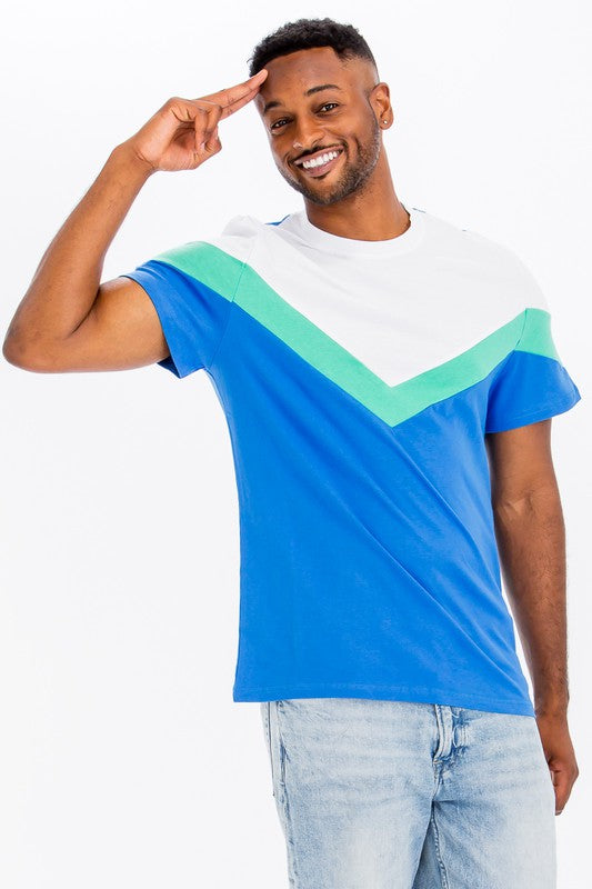 COLOR BLOCK TSHIRT - Luminous Bear Shop