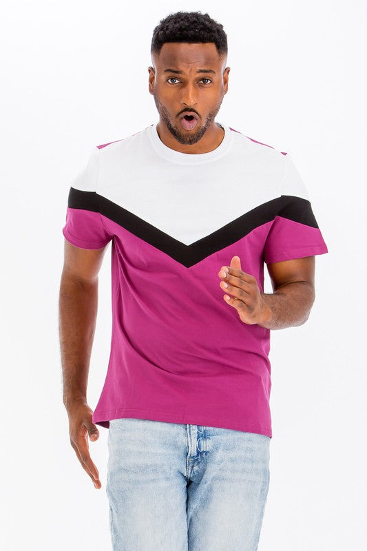 COLOR BLOCK TSHIRT - Luminous Bear Shop