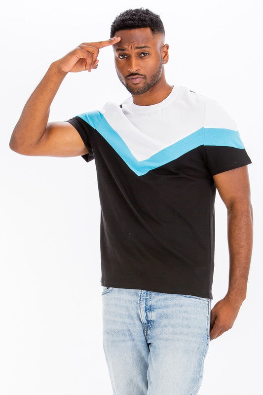 COLOR BLOCK TSHIRT - Luminous Bear Shop