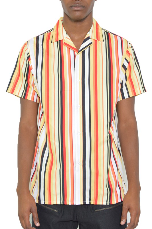 Mens Short Sleeve Button Down - Luminous Bear Shop