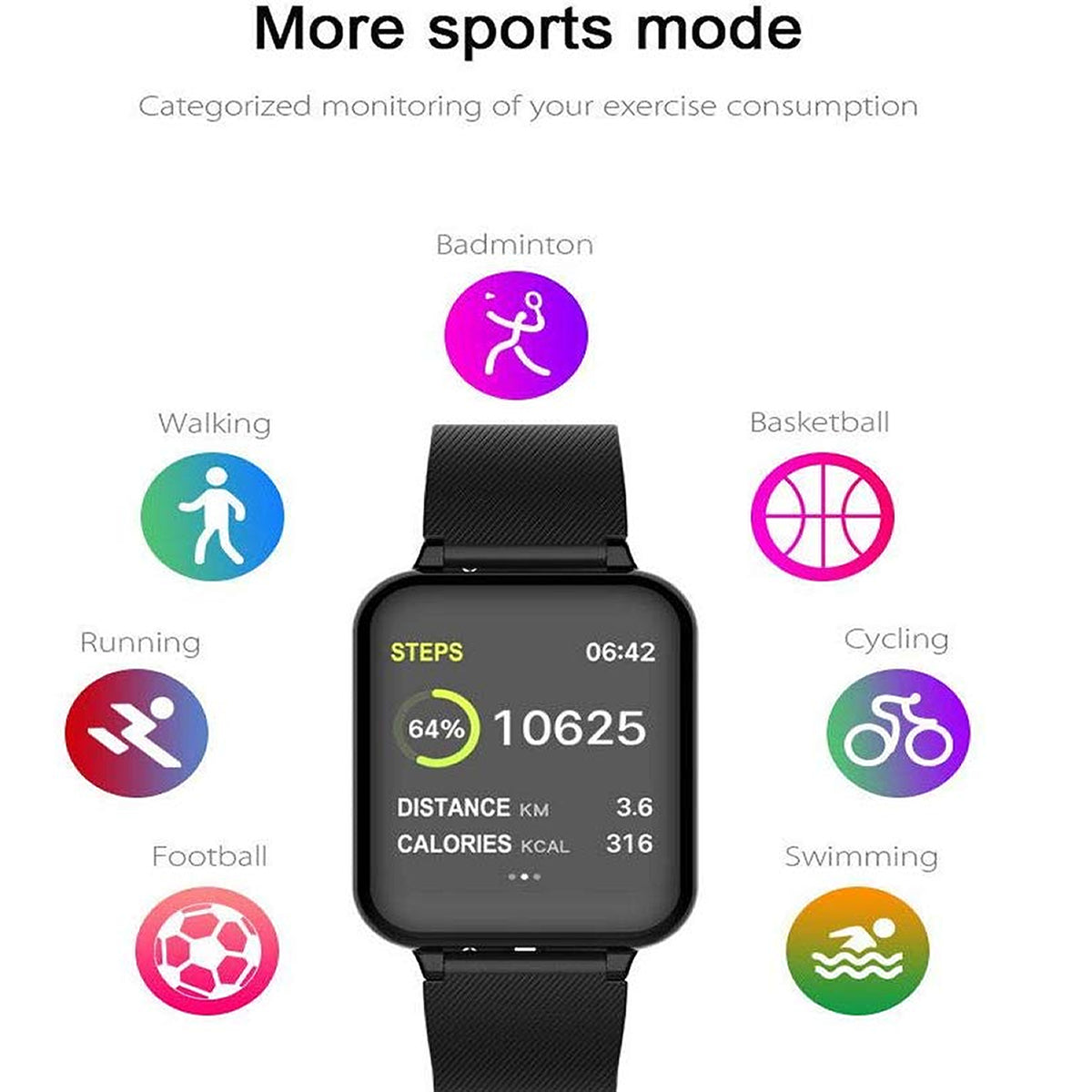 Smart Fit Total Wellness And Sports Activity Watch - Luminous Bear Shop