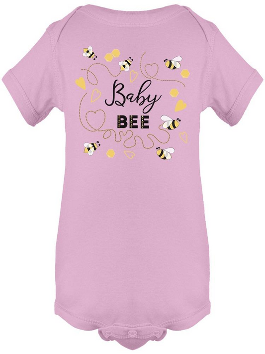 Baby Bee, Lettering  Bodysuit Baby's -Image by Shutterstock - Luminous Bear Shop