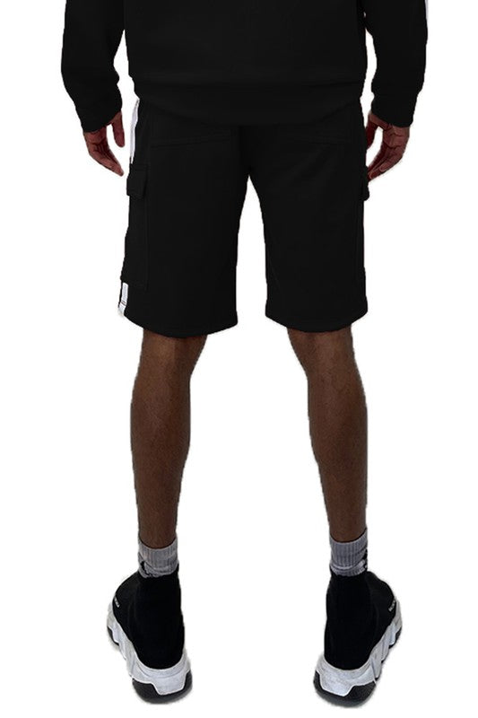 Two Stripe Cargo Pouch Shorts - Luminous Bear Shop