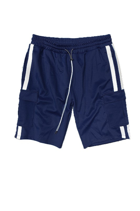 Two Stripe Cargo Pouch Shorts - Luminous Bear Shop