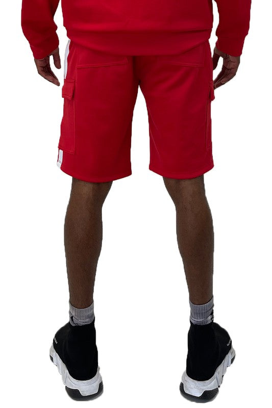 Two Stripe Cargo Pouch Shorts - Luminous Bear Shop