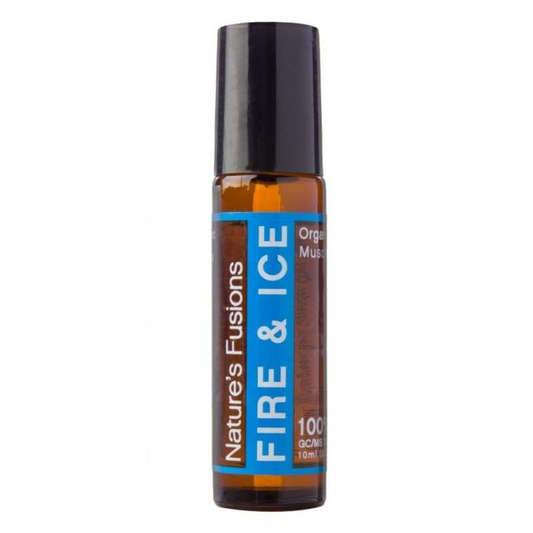 FIRE & ICE ROLL-ON WITH ORGANIC COCONUT OIL -10ml - Luminous Bear Shop