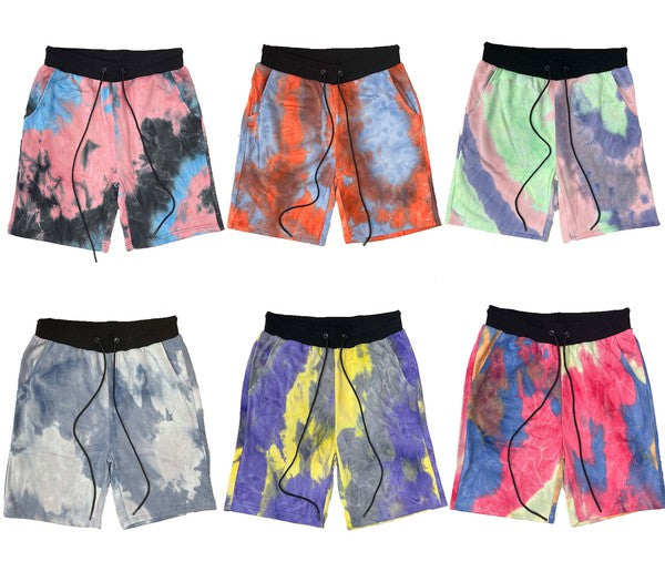 Weiv Mens Tye Dye Sweat Shorts - Luminous Bear Shop