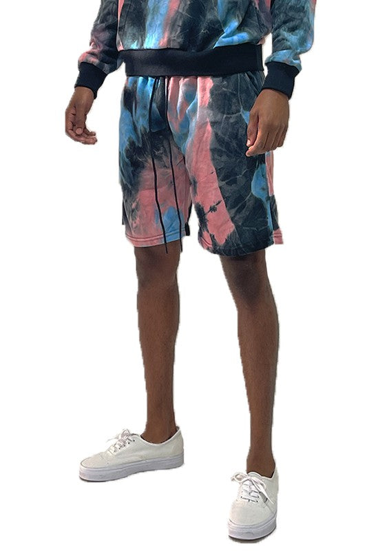 Weiv Mens Tye Dye Sweat Shorts - Luminous Bear Shop