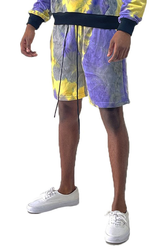 Weiv Mens Tye Dye Sweat Shorts - Luminous Bear Shop