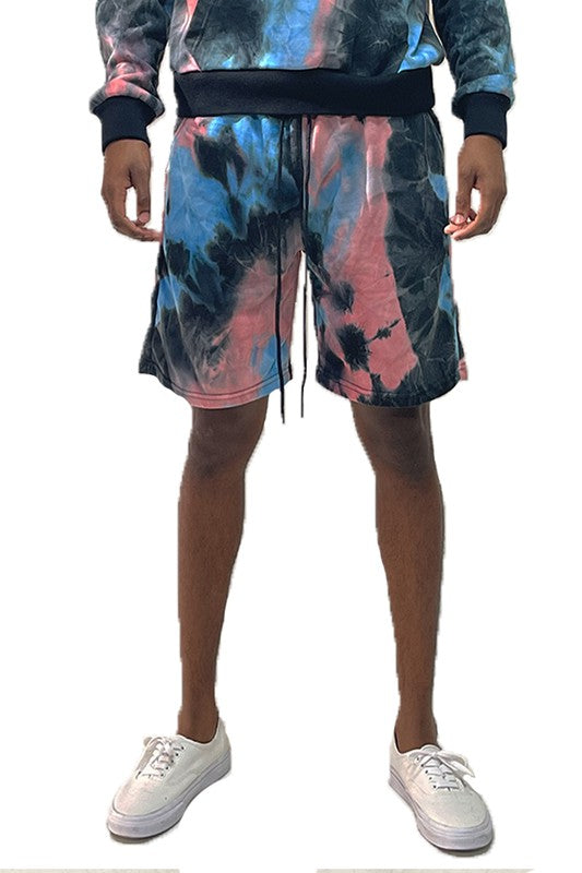 Weiv Mens Tye Dye Sweat Shorts - Luminous Bear Shop