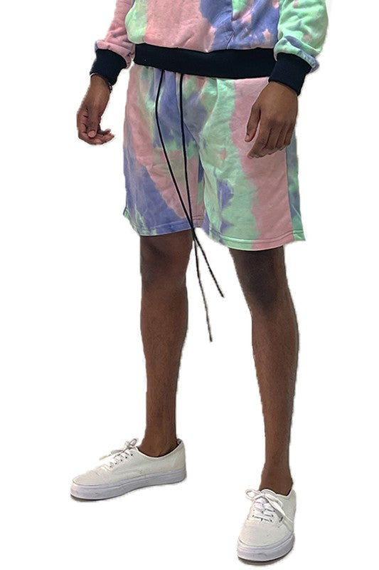 Weiv Mens Tye Dye Sweat Shorts - Luminous Bear Shop