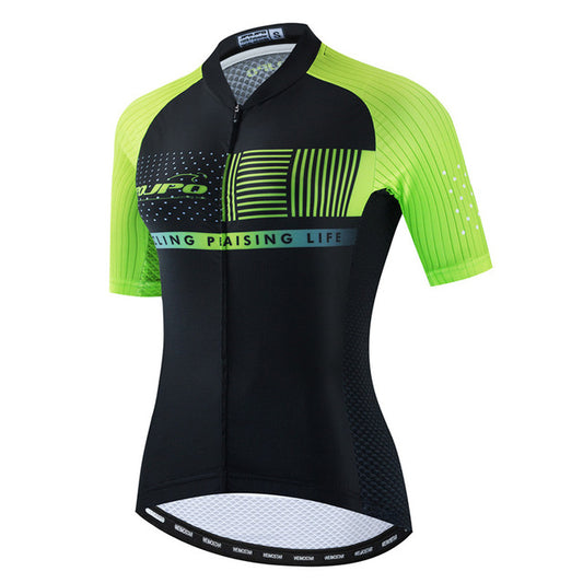 style: E, Size: M - Women Cycling Jersey Tops Summer Mountain Bicycle Clot