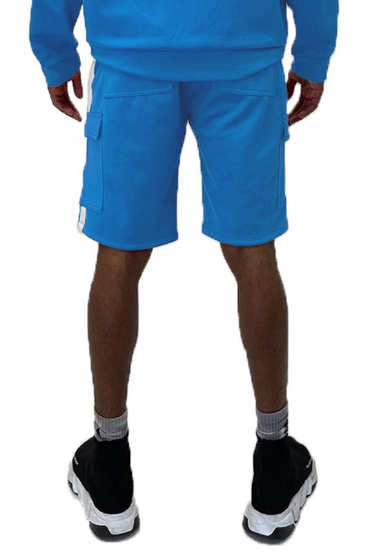 Two Stripe Cargo Pouch Shorts - Luminous Bear Shop