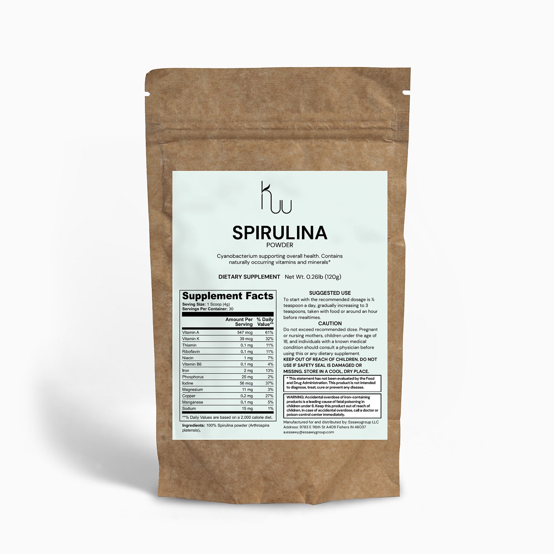 Spirulina Powder - Luminous Bear Shop