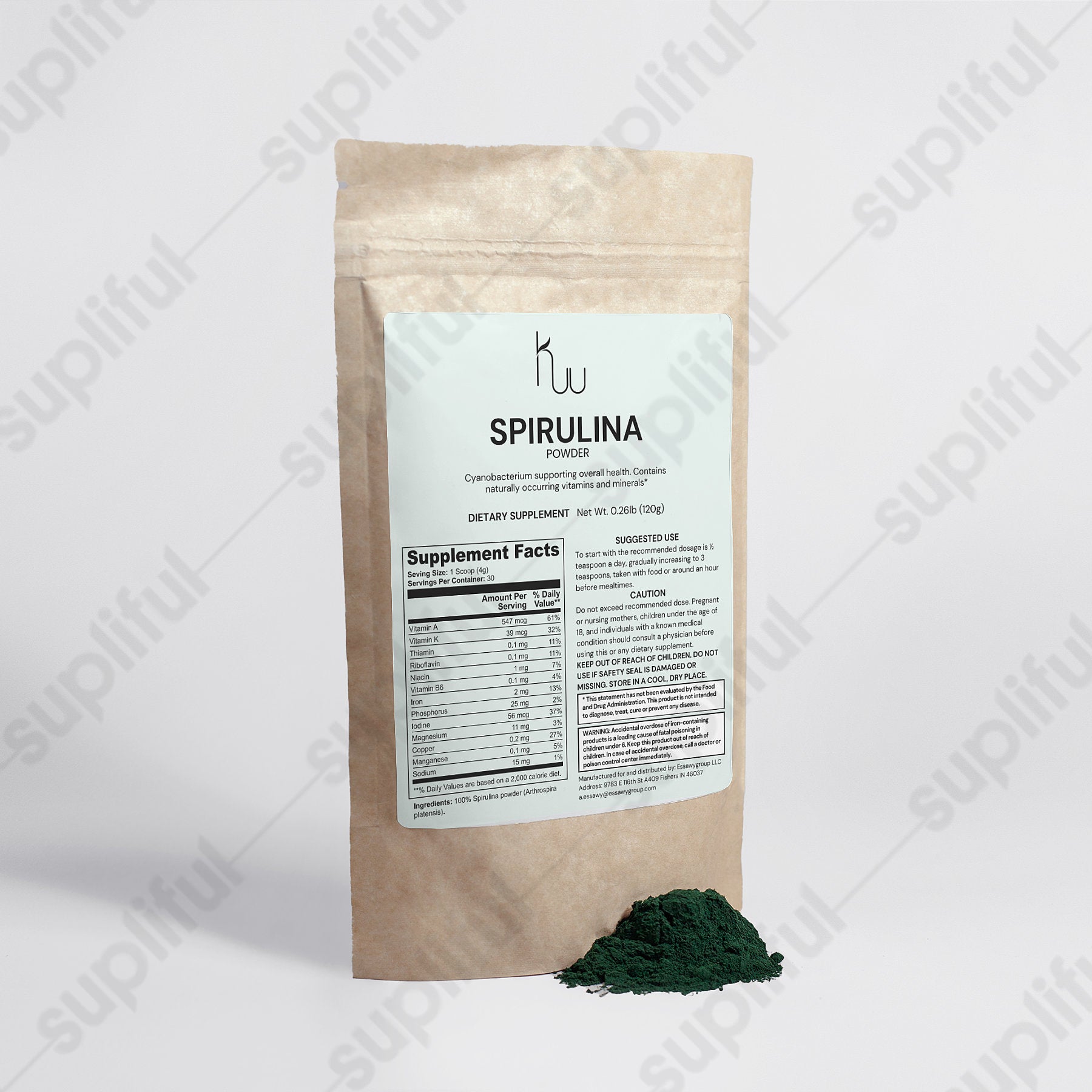 Spirulina Powder - Luminous Bear Shop