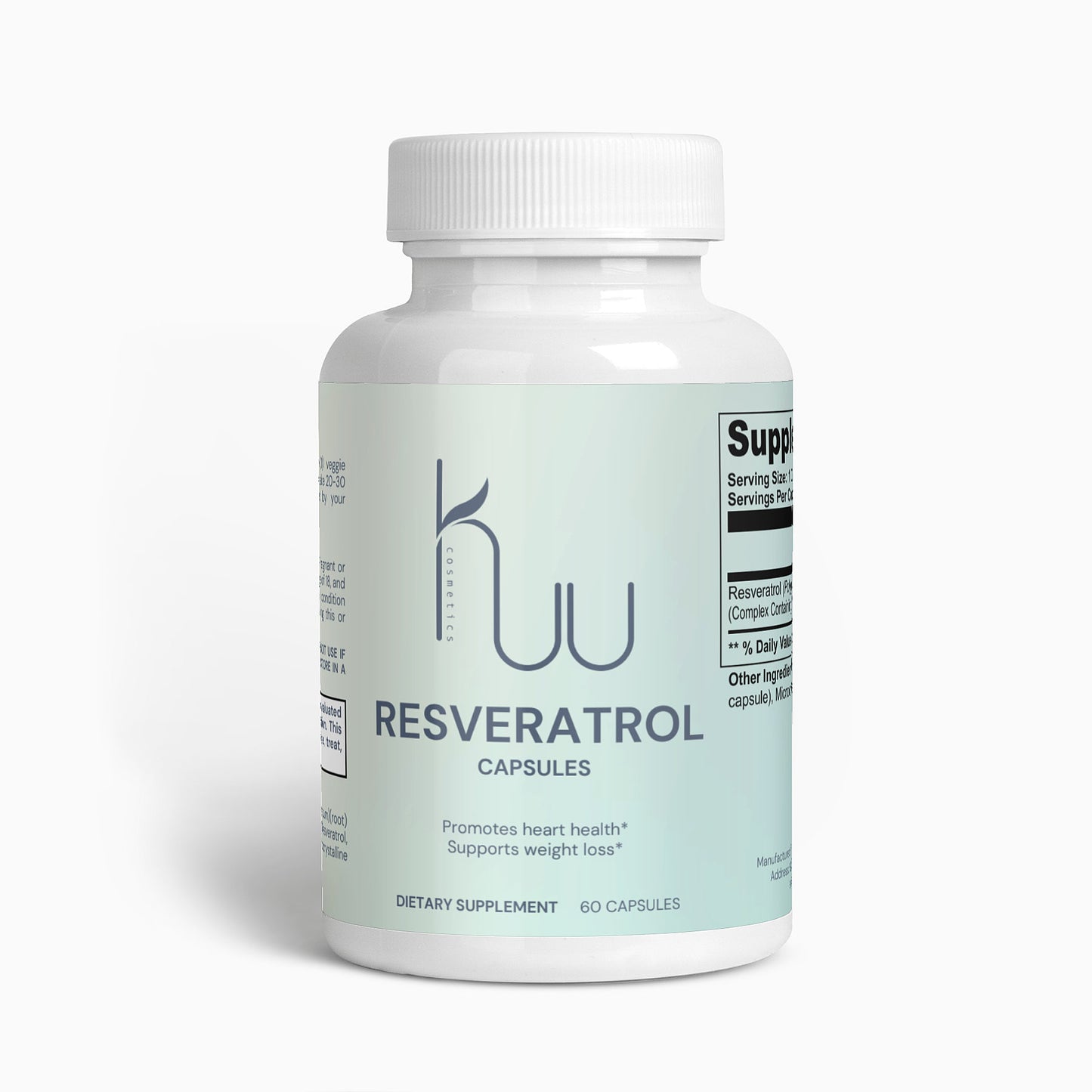 Resveratrol 50% 600mg - Luminous Bear Shop