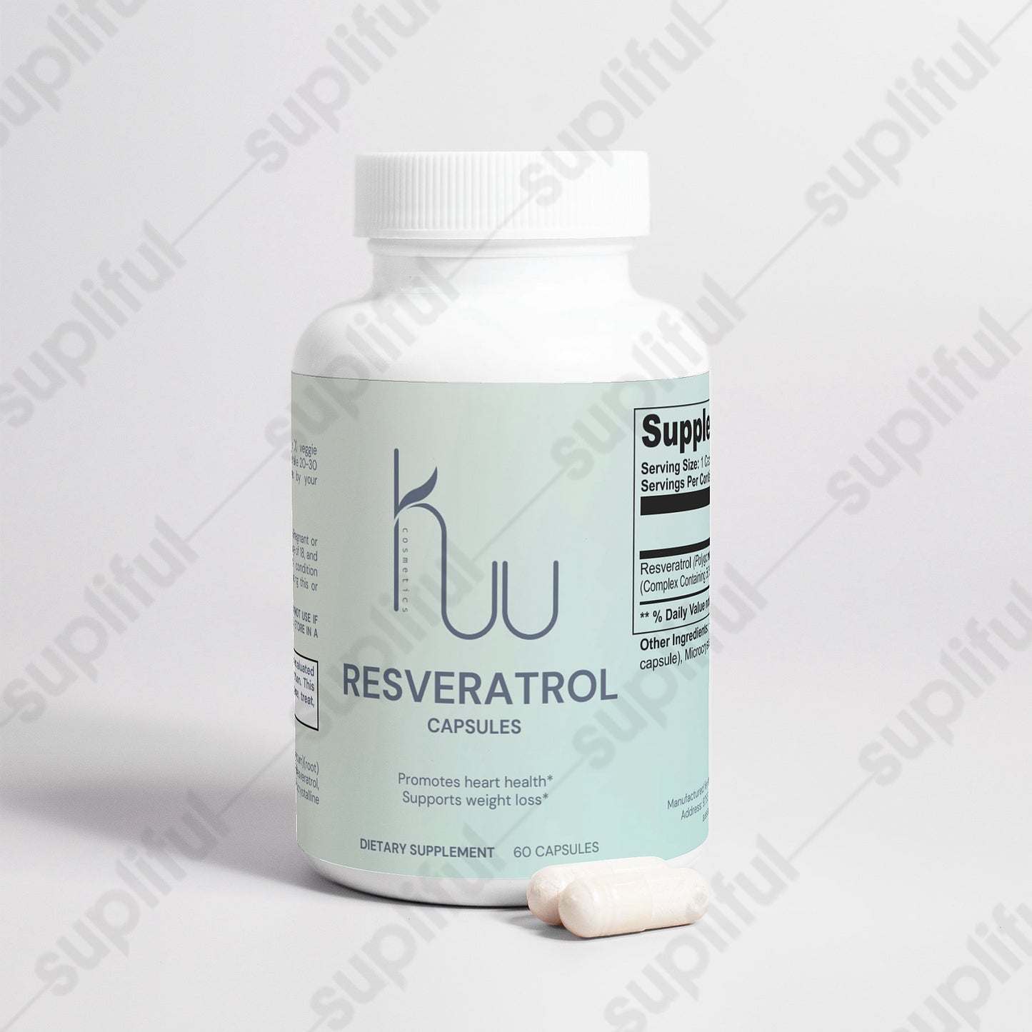 Resveratrol 50% 600mg - Luminous Bear Shop