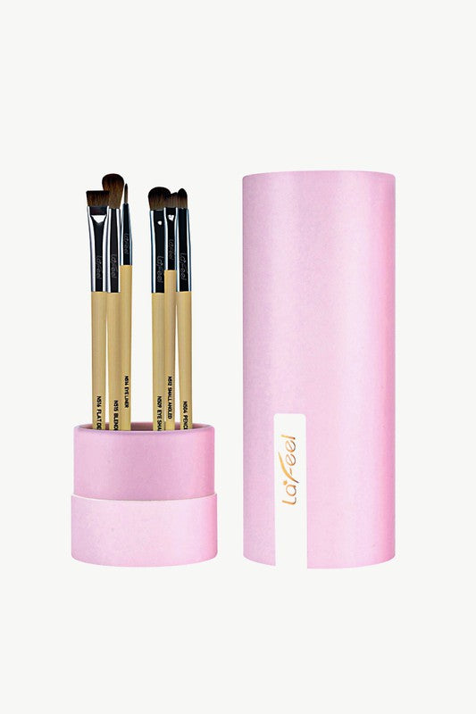 Lafeel Full Eye Brush Set in Taupe - Luminous Bear Shop