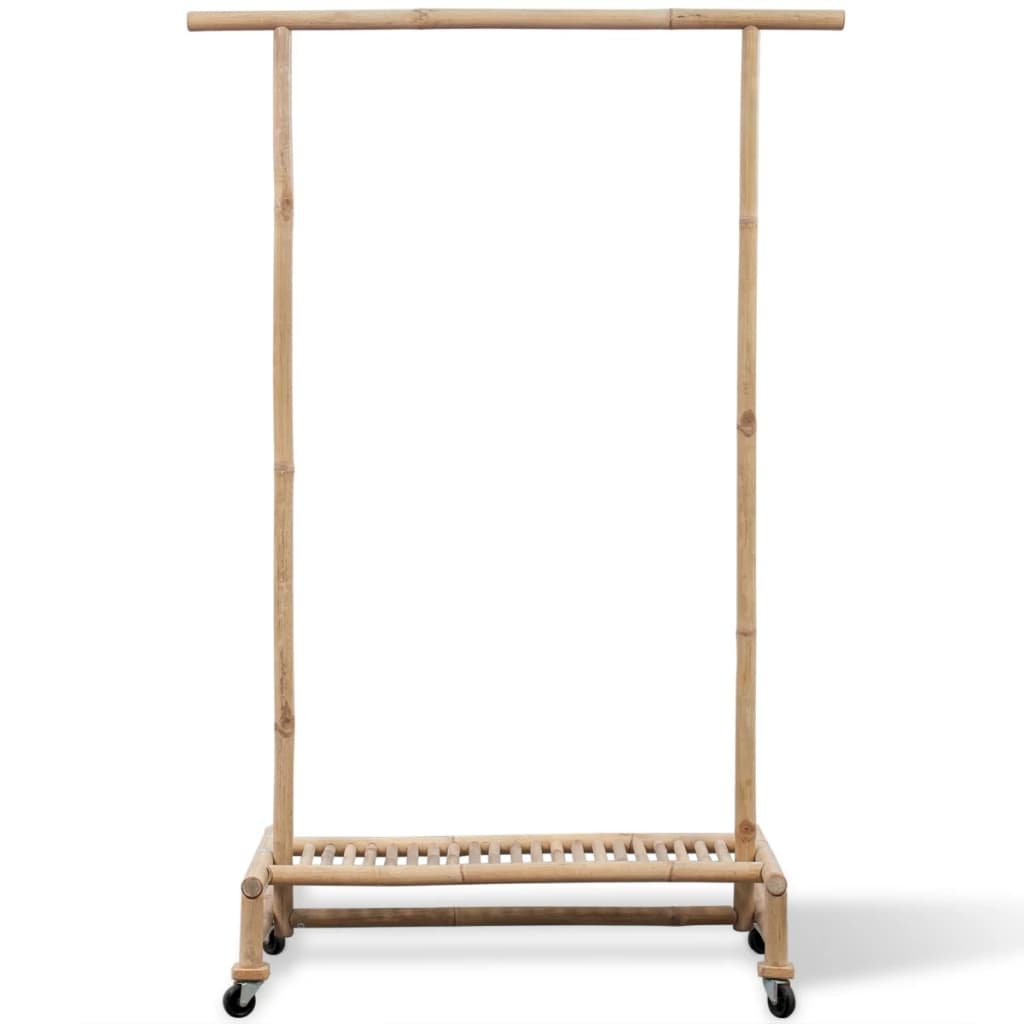 vidaXL Bamboo Clothes Rack - Luminous Bear Shop