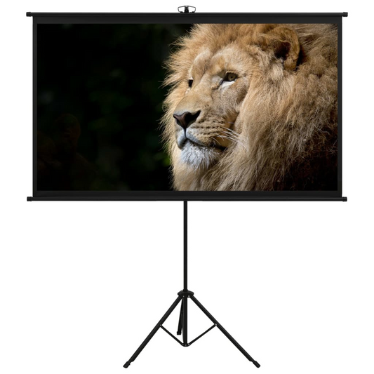 vidaXL Projection Screen with Tripod 84" 16:9 - Luminous Bear Shop